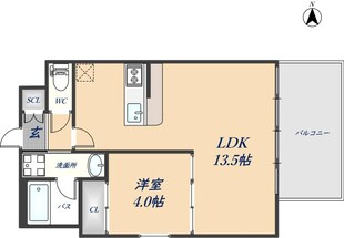 プレジオ荒本新町の物件間取画像